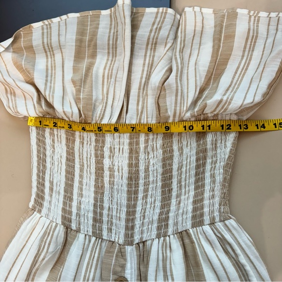 L*Space Day Dreamer Strapless Midi Dress in Sunsational Stripe Boho Beach XS - Picture 12 of 16